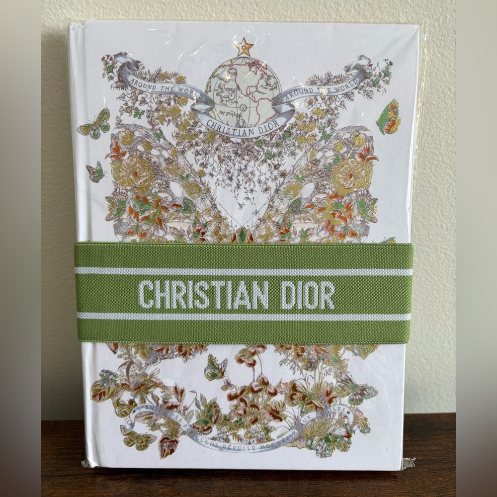 Dior White and Green Notebook